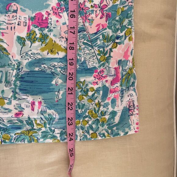 Lilly Pulitzer Skipper Popover Rare Print Postcards From Positano UPF 50+ Small - Picture 6 of 8